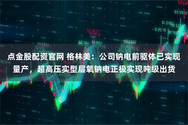点金股配资官网 格林美：公司钠电前驱体已实现量产，超高压实型层氧钠电正极实现吨级出货