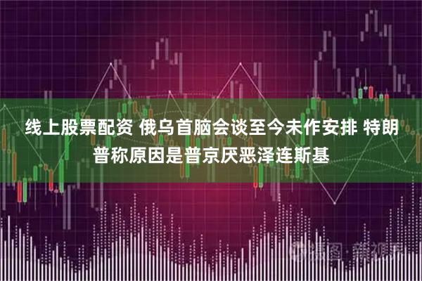 线上股票配资 俄乌首脑会谈至今未作安排 特朗普称原因是普京厌恶泽连斯基